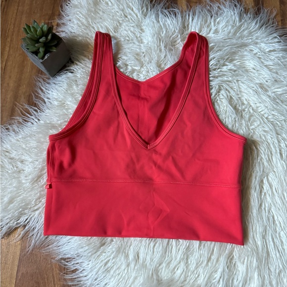 Lululemon Power Pivot Tank Coral Orange/Pink - Picture 3 of 5